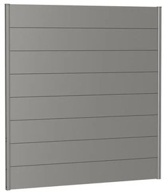 Frangivista in acciaio grigio BIOHORT L 180 x H 182 cm, spessore 44 mm