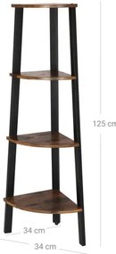 Libreria NAVARO marrone/nera