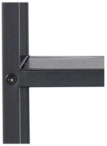 Scaffale metallico a castello nero Seaford - Actona