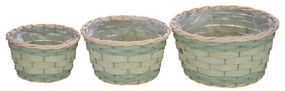 Coprivaso in set di 3 pezzi in vimini ø 30 cm - Ego Dekor