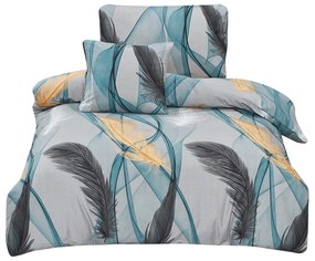 Set copripiumino e federa in microsatinato per letto singolo 3 pezzi 140x200 cm Melissa – My House