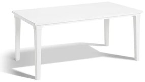 Tavolo Da Giardino In Resina E Struttura Metallo 165x94 Futura Bianco Keter