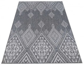 Tappeto grigio con un motivo elaborato Larghezza: 160 cm | Lunghezza: 230 cm
