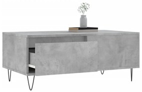 Tavolino salotto grigio cemento 90x50x36,5 cm legno multistrato