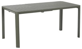 Tavolo allungabile da esterno rettangolare in alluminio verde 6 posti L da 110 a 162x82cm, Idaho NATERIAL