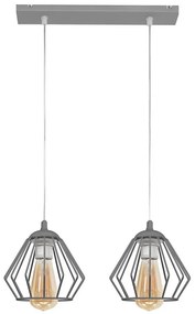 Lampadario a sospensione con filo AGAT 2xE27/15W/230V