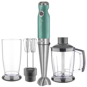 Sencor - Frullatore a immersione 4in1 1200W/230V inox/turchese