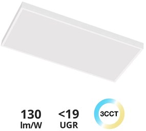 Plafoniera LED 120x60 42W UGR19 Bianco Variabile con driver Philips Colore Bianco Variabile CCT