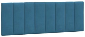 Letto con materasso blu 120x200 cm in velluto