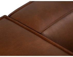 Divano in pelle marrone cognac 212 cm Madame - Windsor &amp; Co Sofas