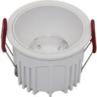 Faretto Da Incasso Moderno Alfa Led Alluminio Bianco Diffusore Pvc Bianco 15W