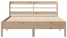 Letto senza materasso 160x200 cm in legno massello di pino