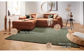 Tappeto verde scuro , 160 x 230 cm Supersoft - Mint Rugs