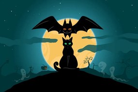 Stampa su tela – Amichevoli spettri al chiaro di luna