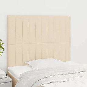 Testiera 2 Pz Crema 80x5x78/88 Cm İn Tessuto /