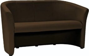 Divano TM-3 in ecopelle marrone scuro – 160x60x76 cm