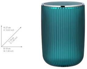 WENKO 24483100 - Cestino AGROPOLI 19x27 cm turchese