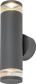 Rabalux 77072 - Applique da esterno TORNIO 2xGU10/10W/230V IP54 antracite