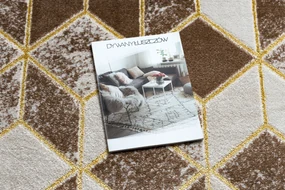 Tappeto MEFE moderno B400 Cubo, geometrico 3D - Structural due livelli di pile beige scuro