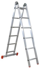 Scala multiposizione FACAL Hobby 2 rampe in alluminio 6 + 6 gradini portata massima 150 kg EN 131 per lavori fino a 4.6 m