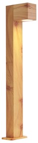Lampada da terra moderna da esterno in alluminio con stampa legno 65cm IP44 - Baleno
