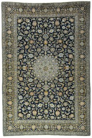 Kashan Tappeto persiano 440x290 Blu (Iran) Annodato A Mano