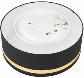 Plafoniera SIRJA STRIPE 2xE27/15W/230V diametro 35 cm nero