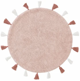 Tappeto Shaggy Rosa Per Cameretta Bambina 120x160 Cm - Morbido, Antiscivolo, Lavabile, In Poliestere Riciclato, Per Salotto, Camera