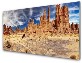 Rivestimento parete cucina Paesaggio di sabbia del deserto 100x50 cm