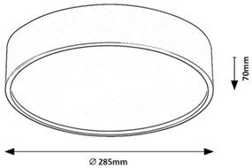 Rabalux 75012 - Plafoniera LED con sensore LARCIA LED/19W/230V IP44 bianco