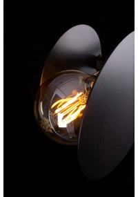 Plafoniera Moderna Inari Acciaio Nero 2 Luci E27 Ip20