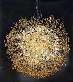 Sospensione 60 luci  - oro-   205.620  Collezione  Astro - Metal Lux Satinato