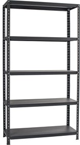 Scaffale in Metallo 5 Ripiani 100x40x187 cm  Ettore Antracite...