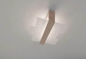 Plafoniera da Soffitto Legno Naturale 2xE27 FENIKS 2 da Interno