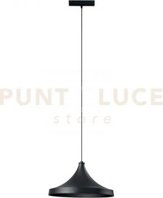 Sospensione davinci cymbal nero led 48v 18w 1855lm 3000k 19x16,1x38cm