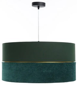 Lampadario a sospensione con filo TWIST 1xE27/60W/230V verde/oro