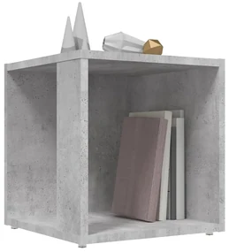 Tavolino grigio cemento 33x33x34,5 cm in truciolato