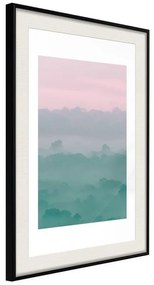 Poster  Morning Fog  Cornice Quadri Cornice nera con pass-partout, Larghezza x Altezza Home decor 20x30