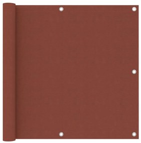 Paravento Da Balcone Terracotta 90x300 Cm Tessuto Oxford /