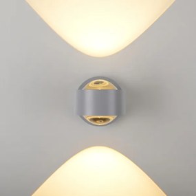 Schöner Wohnen 19331-21 - Lampada da parete LED CHIA 2xLED/2W/230V antracite