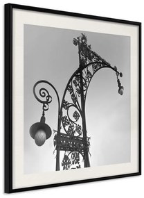 Poster  Charming Lantern  Cornice Quadri Cornice nera con pass-partout, Larghezza x Altezza Home decor 50x50