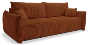 Divano letto 2 posti FRIDA marrone