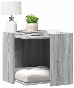 Recinto Lettiera Gatti Grigio Sonoma 53x53x51 Cm İn Truciolato /