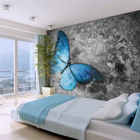 Fotomurale  Blue butterfly  Colore Blu, Dimensioni e Misure 200x154