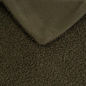 Coperta verde in sherpa 130x160 cm Sherpa Bouclé – Casa Selección