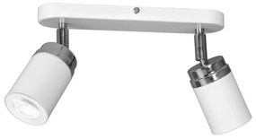Faretto RENO 2xGU10/8W/230V bianco/cromo