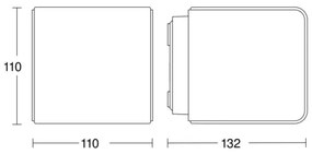 Steinel 079253-LED Applique da esterno L830 C LED/9,1W/230V IP44 antracite