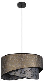 Lampadario su filo  REZO 1xE27/60W/230V grigio/dorato