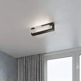 Plafoniera da Soffitto Legno Wenge e Vetro 2xE27 FENIKS 2 da Interno
