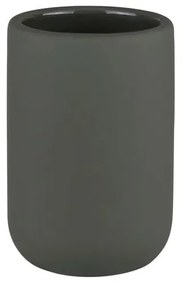 Portaspazzolino verde scuro in ceramica Lotus Play – Mette Ditmer Denmark